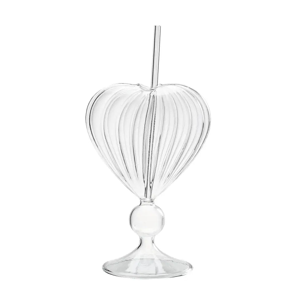 Copo de vidro para Drinks personalizados modelo Coração - 240ml Modelo 01 045