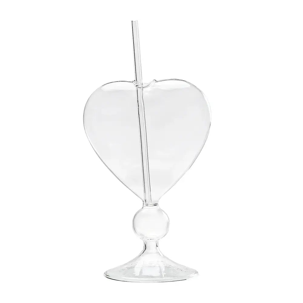 Copo de vidro para Drinks personalizados modelo Coração - 240ml Modelo 02 045