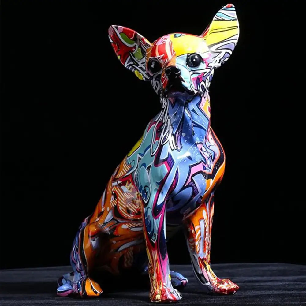 Colorful Chihuahua Sculpture Colorful Chihuahua Sculpture 020