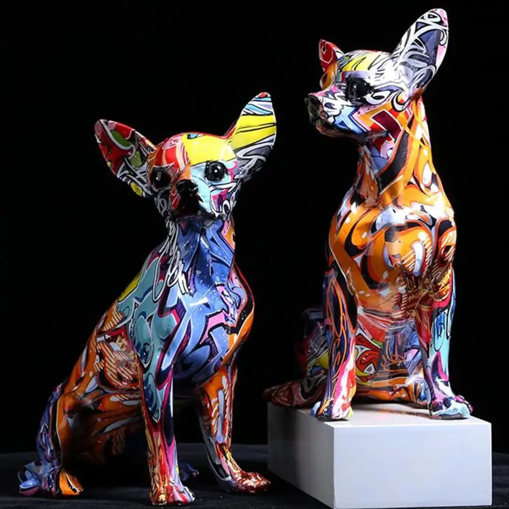 Colorful Chihuahua Sculpture Colorful Chihuahua Sculpture 020