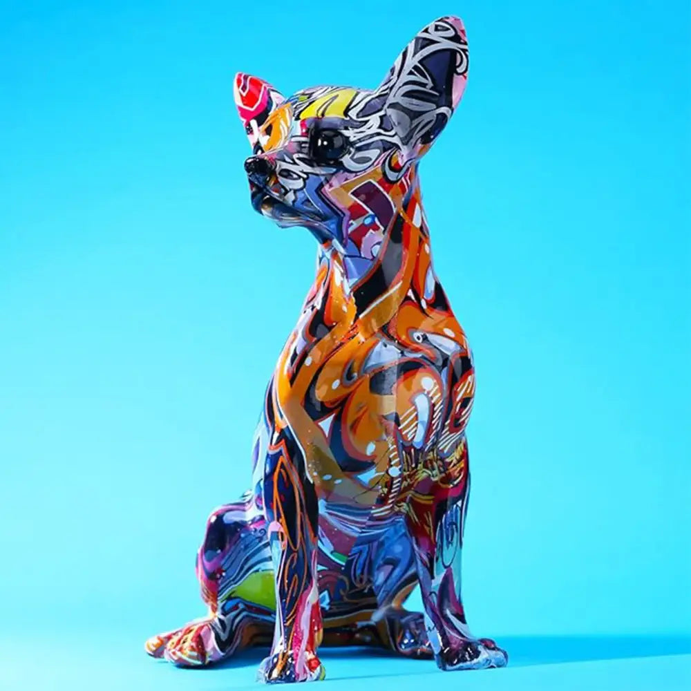 Colorful Chihuahua Sculpture Colorful Chihuahua Sculpture 020