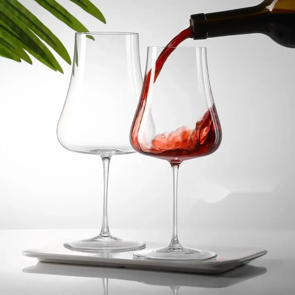 Modern Crystal Wine Goblet – Tall Stem 675ml 6 Piece Wine Glass Set 038