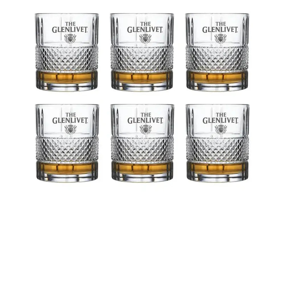 The Glenlivet Crystal Whisky Glass – 350ml 6 Glenlivet Glasses 036